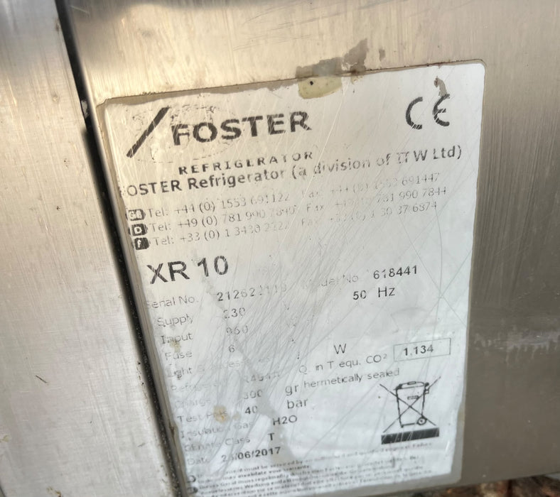 FOSTER XTRA XR10 10KG BLAST CHILLER – FULLY REFURBISHED & TESTED Canmac Catering Equipment
