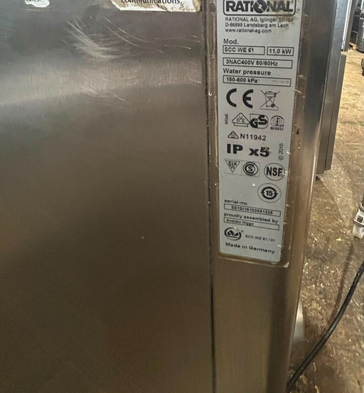 RATIONAL SCC WE 61 SelfCookingCenter 6 Grid Combi Oven 11kW 400V 3 Phase Canmac Catering Equipment