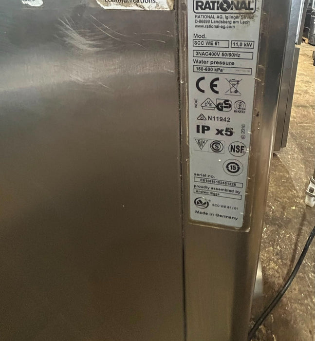 RATIONAL SCC WE 61 SelfCookingCenter 6 Grid Combi Oven 11kW 400V 3 Phase Canmac Catering Equipment