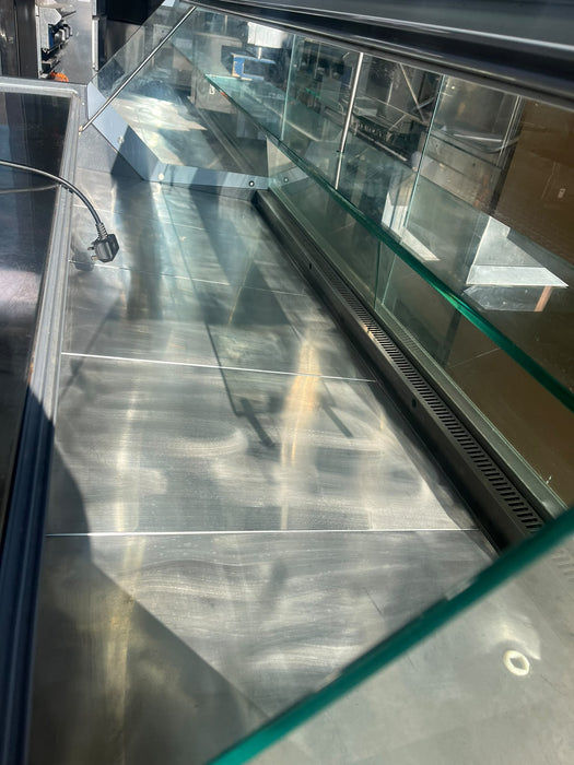 Commercial Refrigerated Serve Over Deli Display Counter Fridge Flat Glass – Refurbished Canmac Catering Equipment
