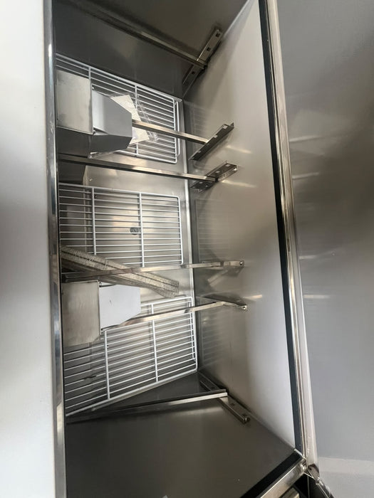 Adexa THS903 3 Door Refrigerated Saladette Prep Counter 368L Stainless Steel Canmac Catering Equipment