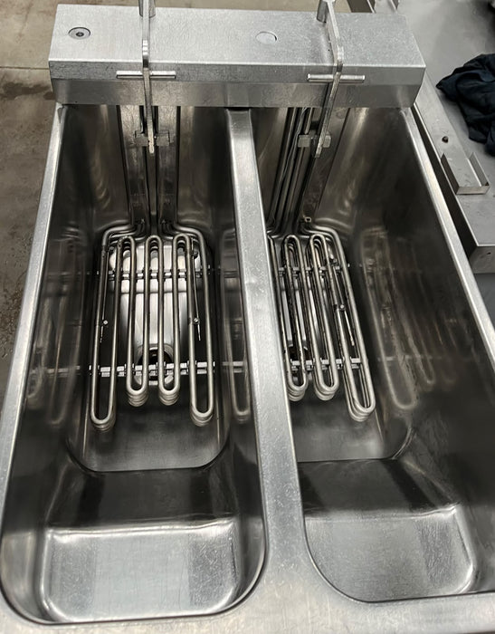 Valentine Commercial Twin Tank Electric Deep Fat Fryer Stainless Steel – Refurb Canmac Catering Equipment