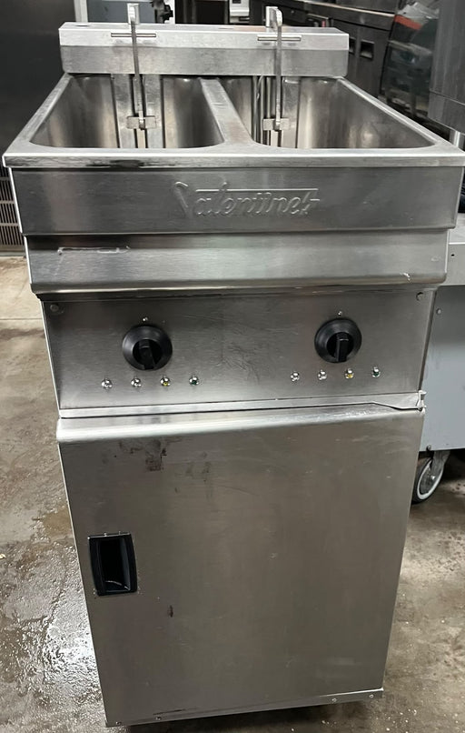 Valentine Commercial Twin Tank Electric Deep Fat Fryer Stainless Steel – Refurb Canmac Catering Equipment