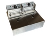 6L+6L Electric Fryer with Baskets and Lids HC
