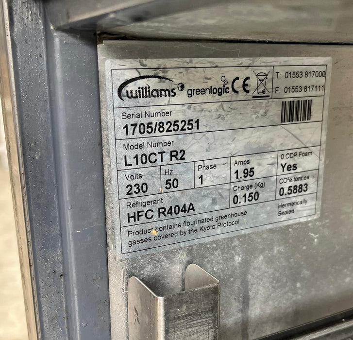 Williams L10CT R2 Double Door Undercounter Freezer-Refurbished Canmac Refurbished
