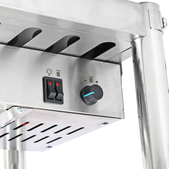 Commercial Gantry with Strip heater & Lighting 600mm |  XDHHB6001T Makfry