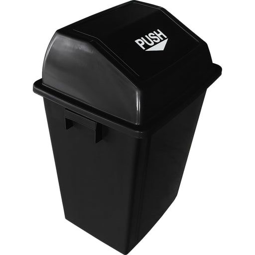 Square Push Lid Bin 40 Litres Black |  XDL40B2BLACK Makfry