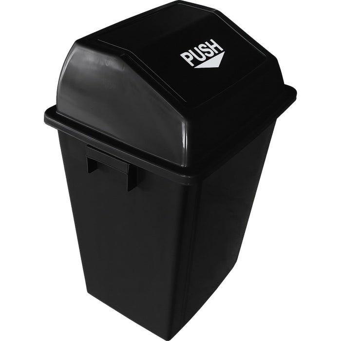 Square Push Lid Bin 40 Litres Black |  XDL40B2BLACK Makfry