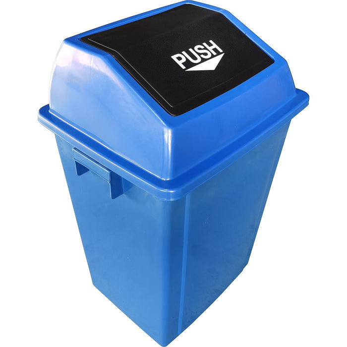 Square Push Lid Bin 60 Litres Blue |  XDL60B6BLUE Makfry