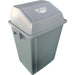Square Push Lid Bin 100 Litres Grey |  XDL100D11GRAY Makfry