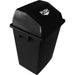 Square Push Lid Bin 60 Litres Black |  XDL60B6BLACK Makfry