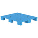 Lightweight Solid Plastic Pallet 1200x1000x140mm Blue |  XDP1210WJBBLUE Makfry