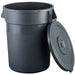 Waste Bin with Lid 80 litres Dark grey |  XDW006 Makfry