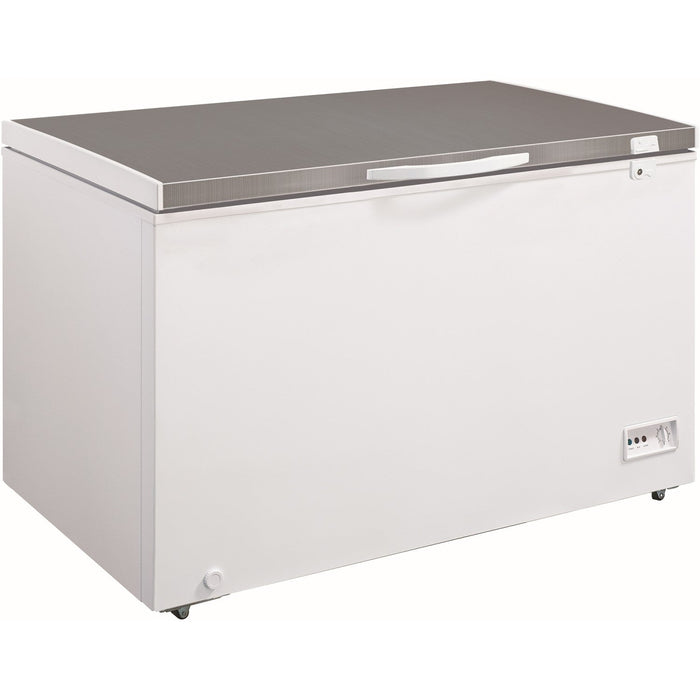 Chest Freezer Stainless Steel Lid 345 Litres | Xf402 Ja Makfry