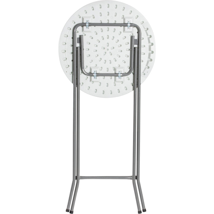 B GRADE Folding Bar Table White Plastic Ø60cm |  HQXY61 B GRADE Makfry