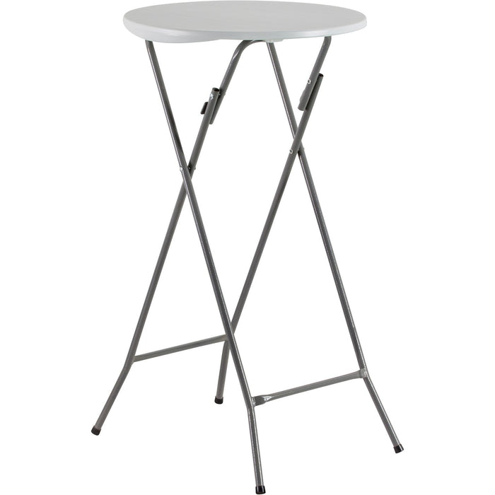 B GRADE Folding Bar Table White Plastic Ø60cm |  HQXY61 B GRADE Makfry
