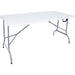 Folding Catering Table 5ft White Plastic |  HQXZ152 Makfry
