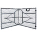 Folding Catering Table 5ft White Plastic |  HQXZ152 Makfry