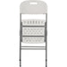 Folding Chairs White Plastic |  HQY52 Makfry