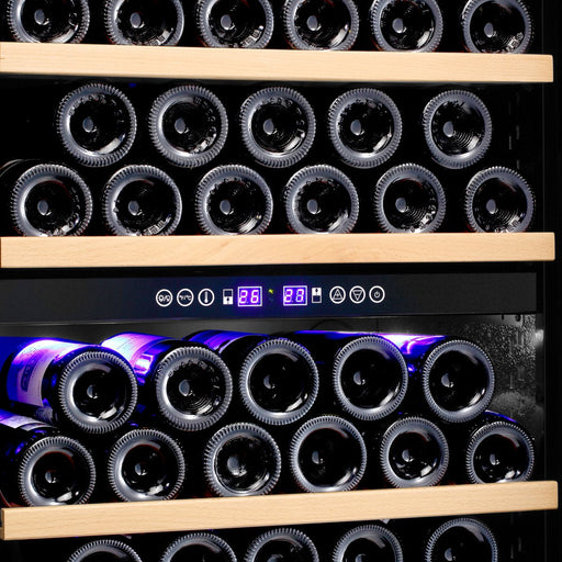Commercial Wine Fridge Dual zone 96 bottles |  YC270DZ Makfry