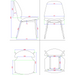 Side Dining Chair PU leather seat Light Grey |  GSYH003LG Makfry