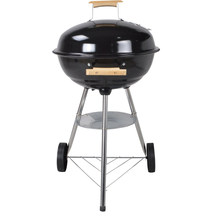 FREE GIFT Black Enamel Kettle BBQ Charcoal Grill with Wooden Handles 85cm |  YH22018C Makfry