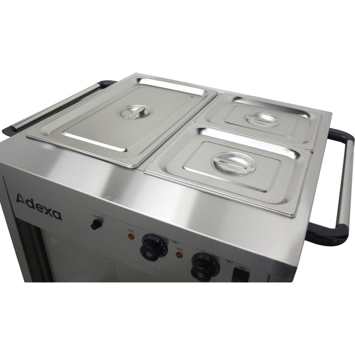 Mobile Bain Marie top Hot Cupboard 750mm |  YH2W1