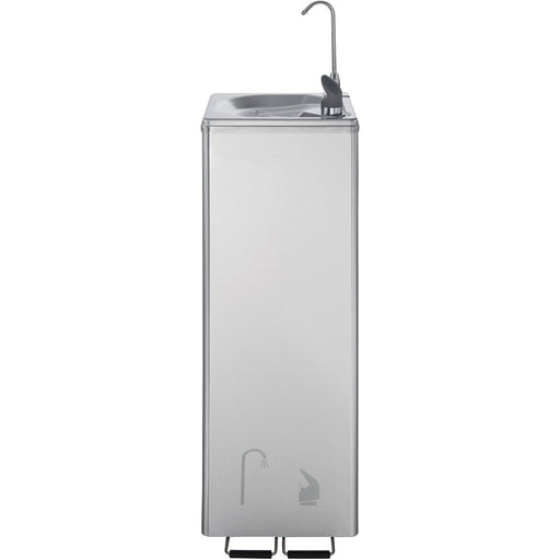 Commercial Stainless Steel Drinking Water Fountain With Foot Pedal Control, Drinking Tap &Amp; Bottle Tap | Yl600 C2 P Makfry