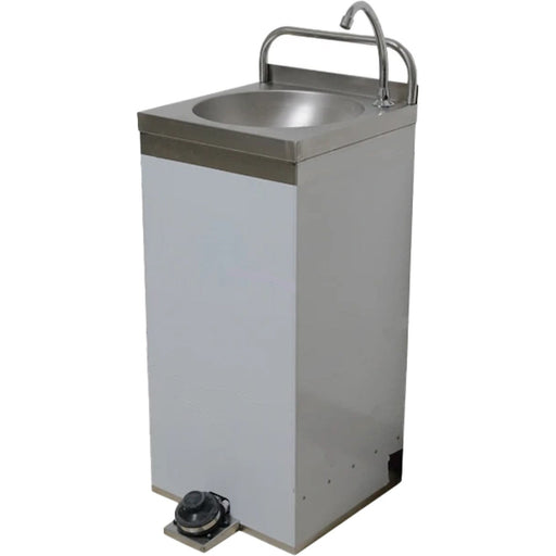 Stainless Steel Freestanding Hand Wash Sink With Foot Pedal 400x400x850mm | Yls30 Makfry