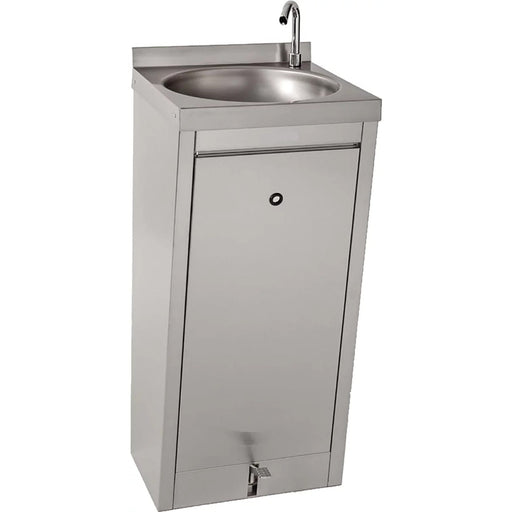 Stainless Steel Freestanding Hand Wash Sink with Foot Pedal 400x400x850mm |  YLS31 Makfry