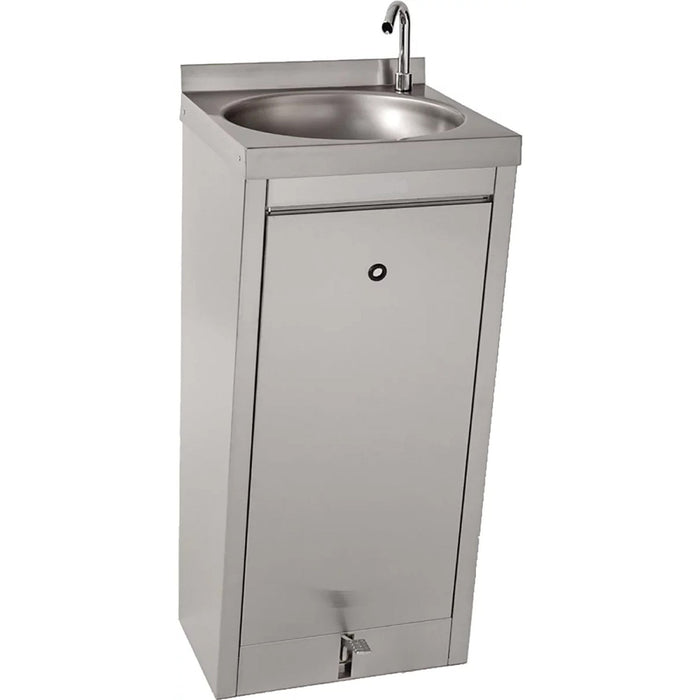 Stainless Steel Freestanding Hand Wash Sink with Foot Pedal 400x400x850mm |  YLS31 Makfry