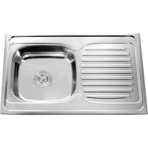 Drop In Single Basin Sink with Drainer Stainless Steel |  YTS8050C Makfry