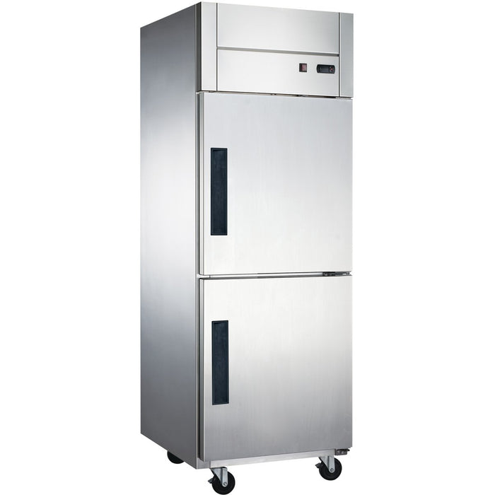 Commercial Refrigerator Stainless Steel Upright cabinet Split door 600 litre Fan cooling |  Z06DF