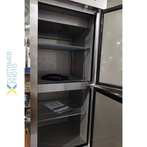 Commercial Freezer Stainless Steel Upright cabinet Split door 600 litre Fan cooling |  D06DF Makfry