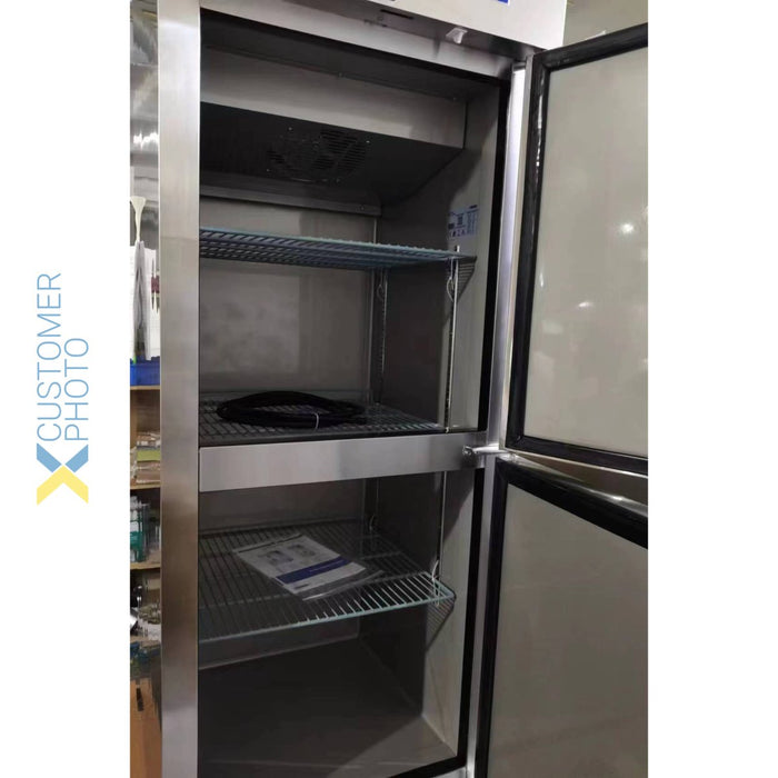 Commercial Freezer Stainless Steel Upright cabinet Split door 600 litre Fan cooling |  D06DF
