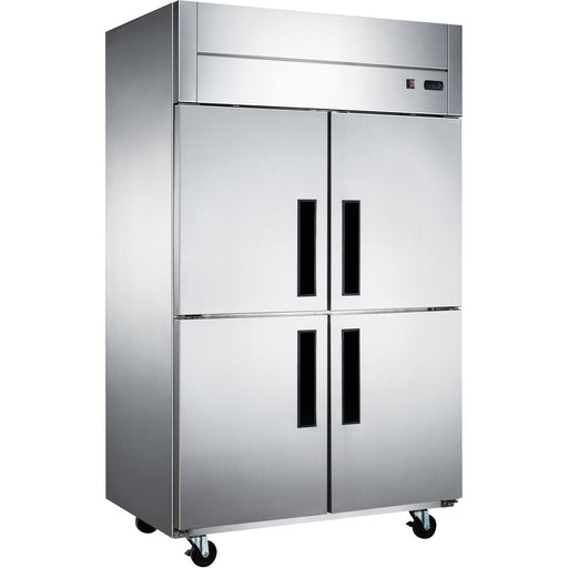 Commercial Refrigerator Stainless Steel Upright Cabinet 2 Split Doors 1200 Litre Fan Cooling | Z10 Df Makfry
