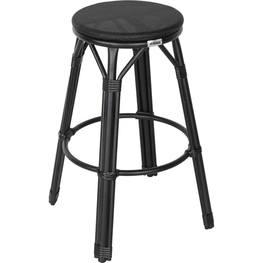 Bistro Teslin Bar Stool Aluminium Black |   ZF3001CBLACK Makfry
