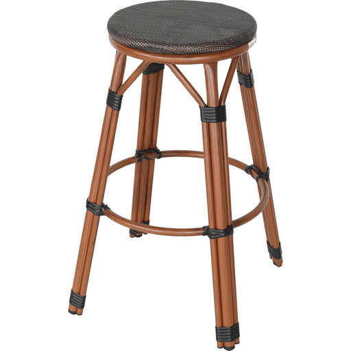 Bistro Teslin Bar Stool Aluminium Wood |   ZF3001CWOOD Makfry
