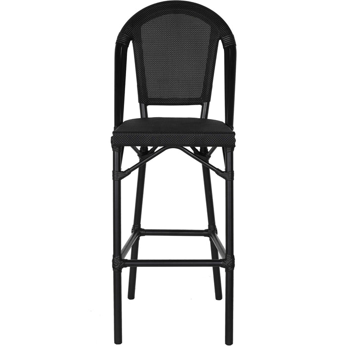 Teslin High Barstool Aluminium Black |   ZF3002CBLACK