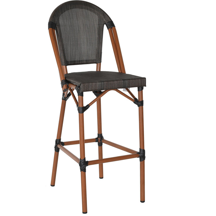 Teslin High Barstool Aluminium Wood |   ZF3002CWOOD