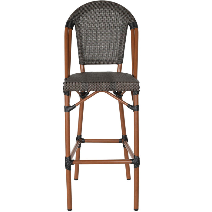 Teslin High Barstool Aluminium Wood |   ZF3002CWOOD