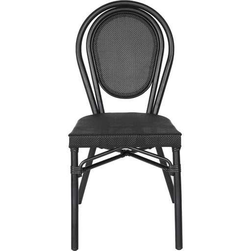 Bistro Teslin Chair Aluminium Black |   ZF3007CBLACK Makfry