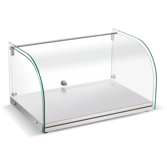 Neutral Display Case Curved 550x380x312mm Stainless steel frame |  ZW25RSS