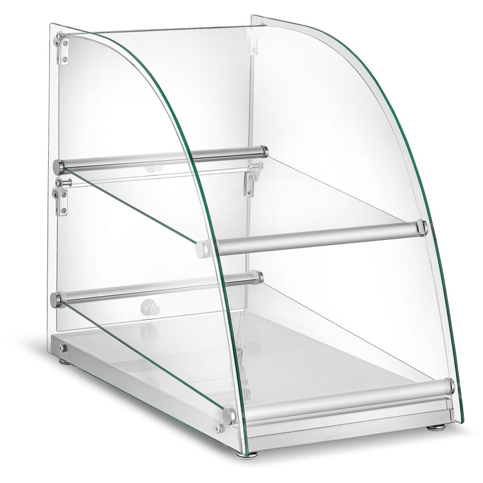 Neutral Display Case Curved 2 tier 360x605x515mm |  ZW70SS