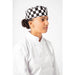 Whites Chefs Skull Cap Big Black & White Check Whites Chefs Clothing