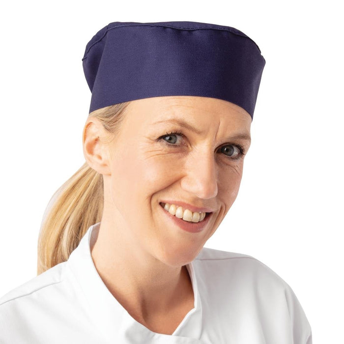 Whites Chefs Skull Cap Blue Whites Chefs Clothing