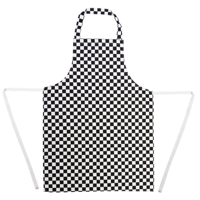 Whites Bib Apron Black & White Check Whites Chefs Clothing