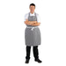 Whites Bib Apron Black & White Check Whites Chefs Clothing