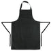 Whites Bib Apron Polycotton Black Whites Chefs Clothing
