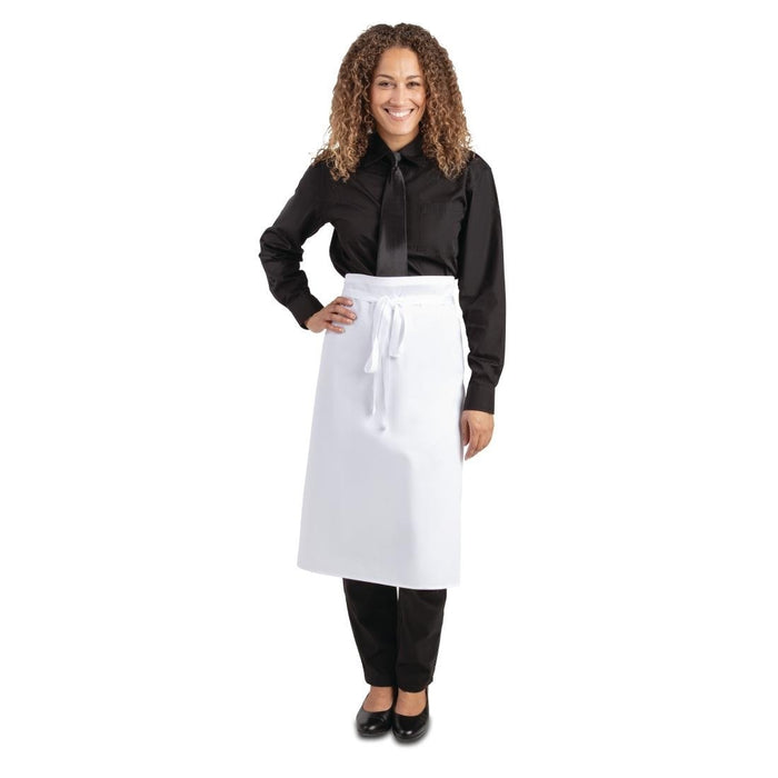 Whites Regular Waist Apron White Whites Chefs Clothing